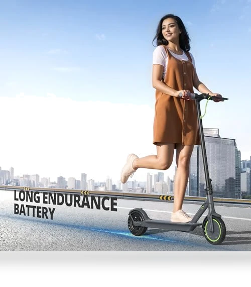 Electric Scooter with 8.5" Solid Tires, 350W Motor, 19 MPH, 21-23 Miles Range — Electric Vehicles, Roinside