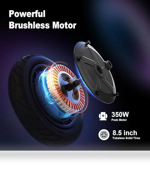Foldable Electric Scooter for Adults, 350W Motor, 19 Mph, 21 Miles Range — Push Scooters, YIWMWIY