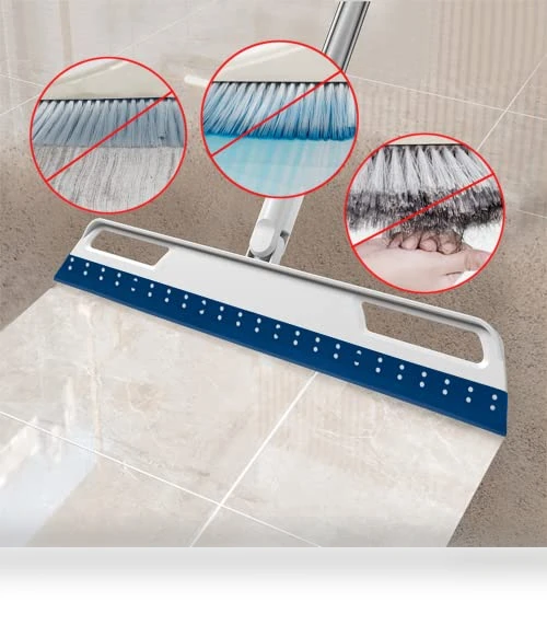 Multifunction Magic Air Broom, 4 in 1 Rubber Squeegee Sweeper for Floor Bathroom Kitchen Shower Tile Pet Hair — Sweepers, Euedue