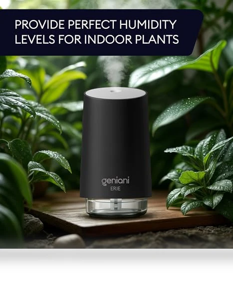 Portable Cool Mist Humidifier with Auto Shut Off & Night Light — Air Moisturizers, GENIANI