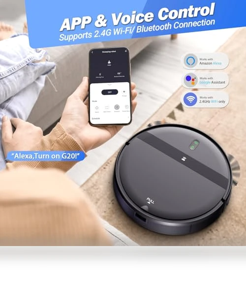 Robot Vacuum and Mop Combo with App/Alexa Control — Smart Cleaning Robots, Kilgone