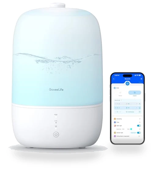 Smart Humidifiers for Bedroom with Essential Oil Diffuser — Air Moisturizers, GoveeLife