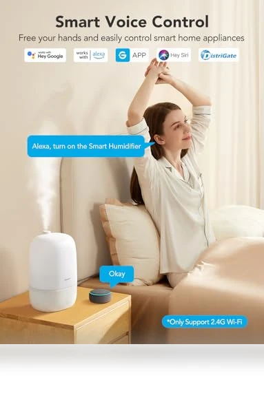 Smart Humidifiers for Bedroom with Essential Oil Diffuser — Air Moisturizers, GoveeLife