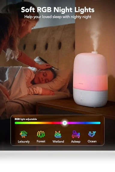 Smart Humidifiers for Bedroom with Essential Oil Diffuser — Air Moisturizers, GoveeLife