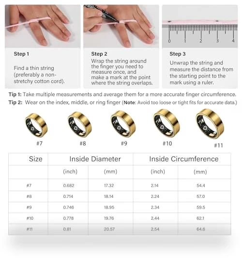 Smart Ring Fitness Tracker - Health Sleep Heart Rate Monitor — Smartwatches, GYSOA