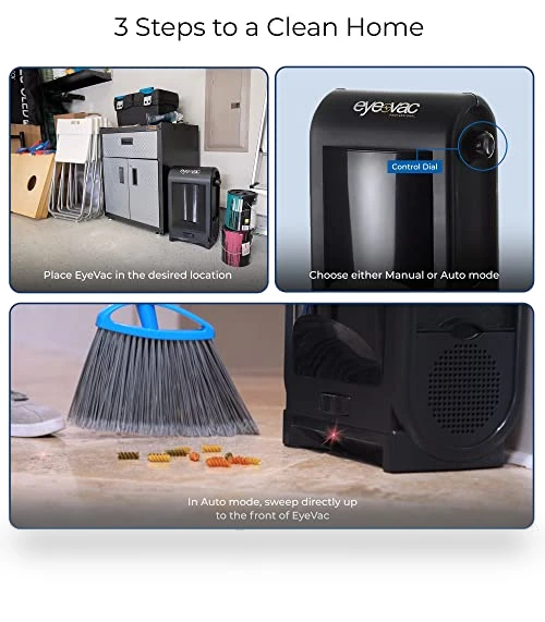 Touchless Automatic Dustpan Vacuum - Ultra Fast & Powerful for Salon Pet Hair Kitchen — Vacuums, EyeVac