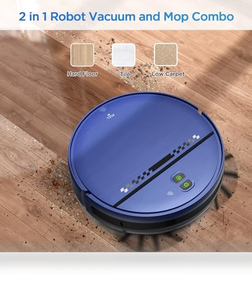 2-in-1 Robot Vacuum and Mop Combo for Pet Hair, Hard Floor and Carpet — Vacuums, ZC WAS
