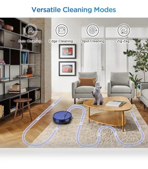 2-in-1 Robot Vacuum and Mop Combo for Pet Hair, Hard Floor and Carpet — Vacuums, ZC WAS