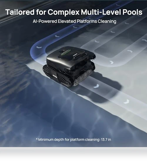 AI-Powered Cordless Pool Vacuum Robot with 5-in-1 Cleaning — Automated Pool Maintenance, Beatbot