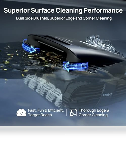AI-Powered Cordless Pool Vacuum Robot with 5-in-1 Cleaning — Automated Pool Maintenance, Beatbot