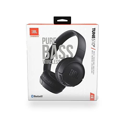 Bluetooth Headphones with 40 Hours Battery, Foldable Design — On-Ear Headphones, JBL