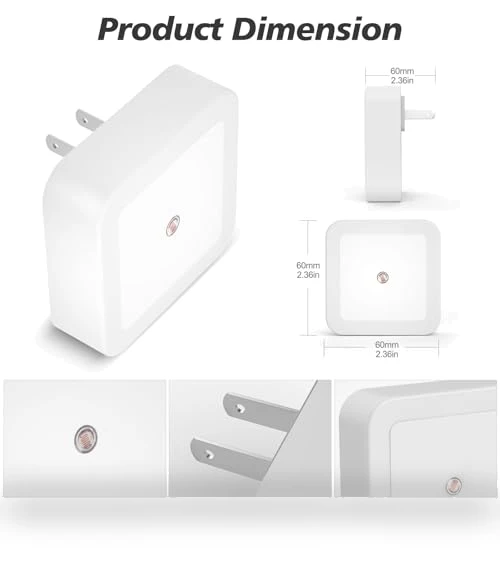 Dusk to Dawn Sensor LED Night Light 4-Pack — Night Lights, Sujeet