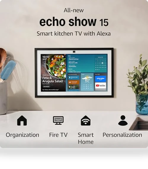 Echo Show 15 Smart Display with Alexa — Streaming Devices, Amazon
