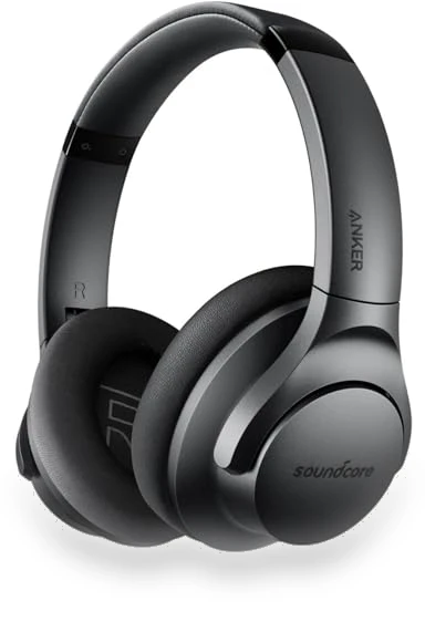 Hybrid Active Noise Cancelling Headphones, Wireless Over Ear Bluetooth Headphones, 60H Playtime, Hi-Res Audio, Deep Bass — Over-Ear Headphones, Anker