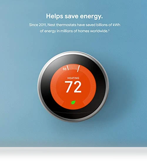 Learning Thermostat - 3rd Gen - Programmable Smart Thermostat — Smart Climate Control, Google Nest