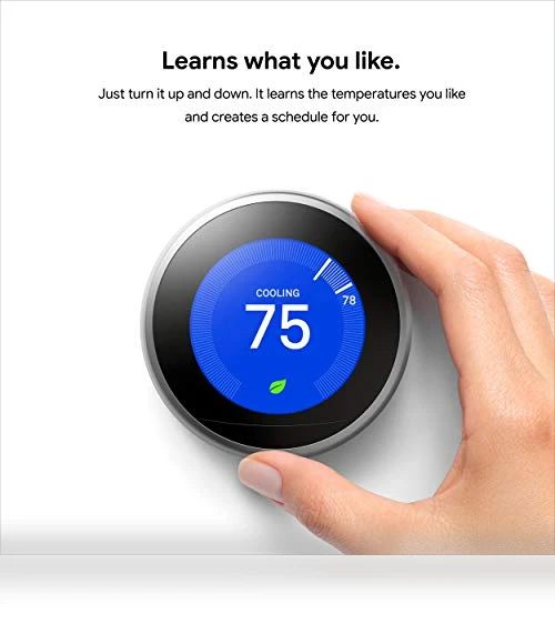 Learning Thermostat - 3rd Gen - Programmable Smart Thermostat — Smart Climate Control, Google Nest