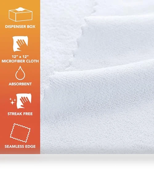 Smart Rags Microfiber Cleaning Cloth Pack - 50 Count, Lint Free, Scratch & Streak-Free — Microfiber, Arkwright LLC