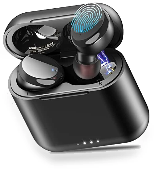 True Wireless Earbuds Bluetooth 5.3 Headphones with Wireless Charging Case — In-Ear Headphones, TOZO