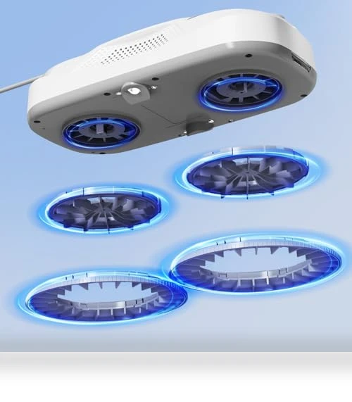 Window Cleaning Robot with Auto-Spray, Smart Navigation, Triple Safety System — Auto Glass Maintenance, TOSIMA