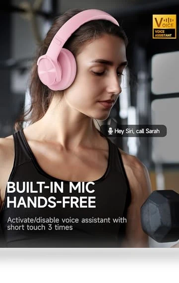 Wireless Bluetooth Over-Ear Headphones with 120H Playtime, Deep Bass — In-Ear Headphones, Picun