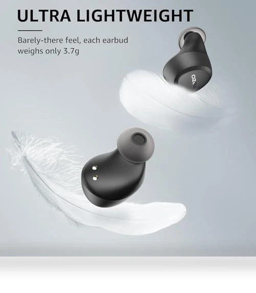 Wireless Earbuds Bluetooth 5.3 Light Weight IPX5 Waterproof with Charging Case — In-Ear Headphones, TOZO