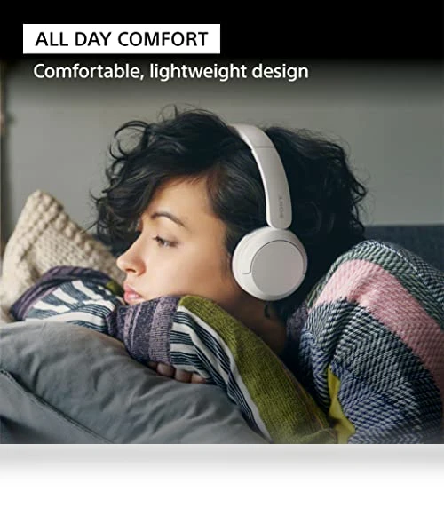Wireless On-Ear Headphones with Microphone, Bluetooth 5.2 — In-Ear Headphones, Sony