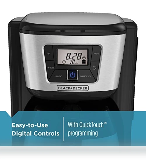 12-Cup Thermal Coffee Maker with Stainless Steel Carafe — Beverage Warmers, BLACK+DECKER