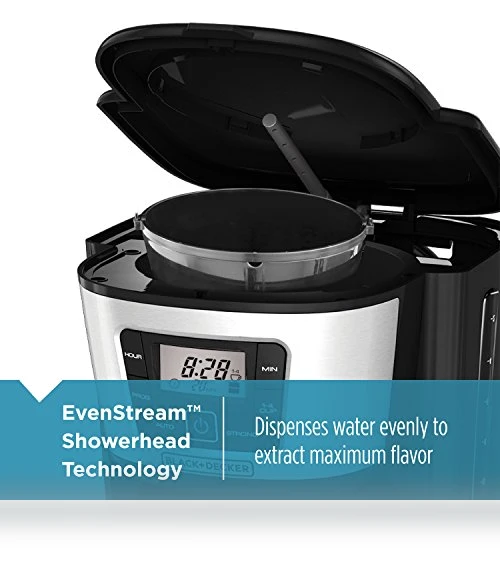 12-Cup Thermal Coffee Maker with Stainless Steel Carafe — Beverage Warmers, BLACK+DECKER