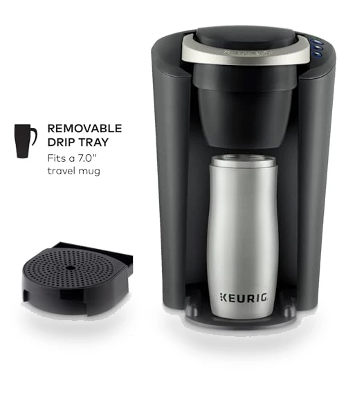 Compact Single-Serve K-Cup Pod Coffee Maker with 3 Brew Sizes — Single-Cup Coffee Makers, Keurig