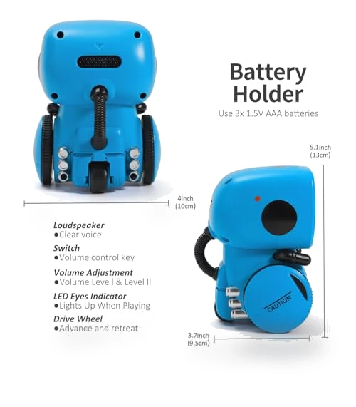 Interactive Robot Companion for Kids - Smart Talking, Dancing, Singing Toy — Interactive Figures & Robots, GILOBABY