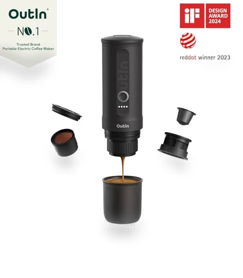 Portable Electric Espresso Machine for Travel, Camping, and Office — Beverage Warmers, OutIn