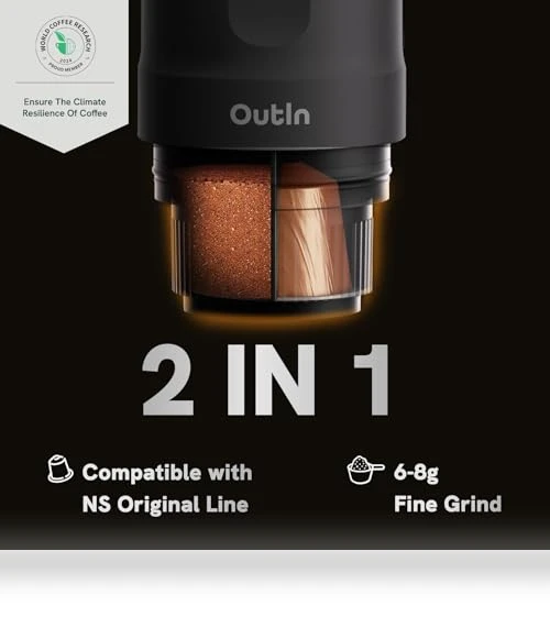 Portable Electric Espresso Machine for Travel, Camping, and Office — Beverage Warmers, OutIn