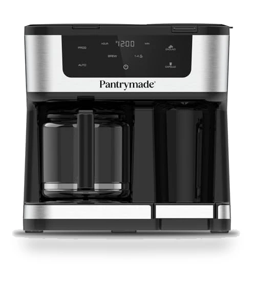 Programmable Coffee Maker with Single Serve Brewer - 12-Cup & K-Cup Compatible — Coffee Makers, Pantrymade