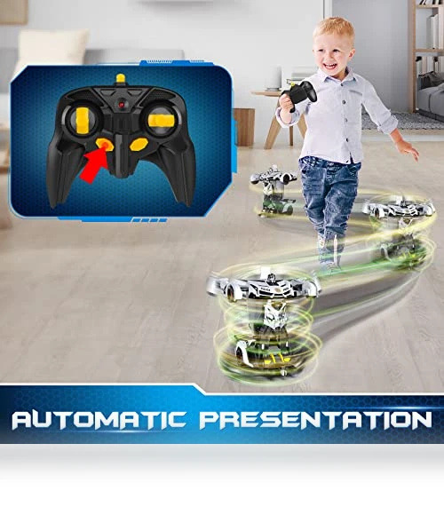Remote Control Car Transform Toys Robot with Flashing Light — Interactive Figures & Robots, FDJ