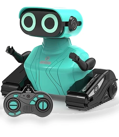 Remote Control Robot Toy with LED Eyes and Dance Moves for Kids — Interactive Figures & Robots, GILOBABY