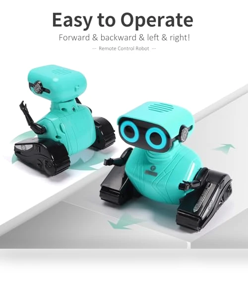 Remote Control Robot Toy with LED Eyes and Dance Moves for Kids — Interactive Figures & Robots, GILOBABY