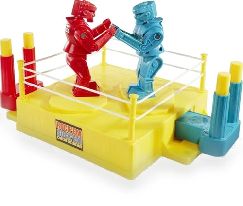 Rock 'Em Sock 'Em Robots Kids Game, Red Rocker vs Blue Bomber — Rock Tumblers, Mattel
