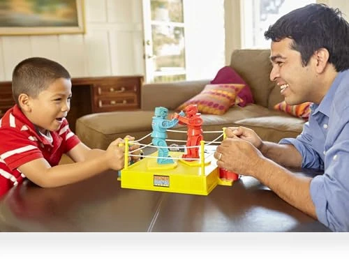 Rock 'Em Sock 'Em Robots Kids Game, Red Rocker vs Blue Bomber — Rock Tumblers, Mattel