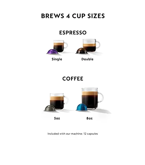 Vertuo Coffee and Espresso Maker, 1597 ml — Coffee & Espresso Combos, Nespresso