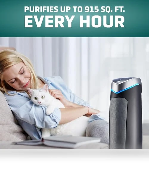 5-In-1 HEPA Air Purifier for Home, Large Rooms Up To 915 Sq. Ft. — Activated Carbon Air Purifiers, Guardian Technologies, LLC