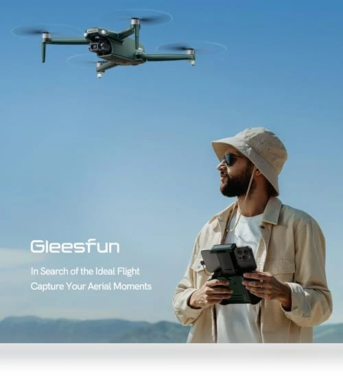 6K Drone with Camera for Adults, 4K/30fps Video, 3-Axis Brushless Gimbal, 70mins Flight Time — Drones, Gleesfun