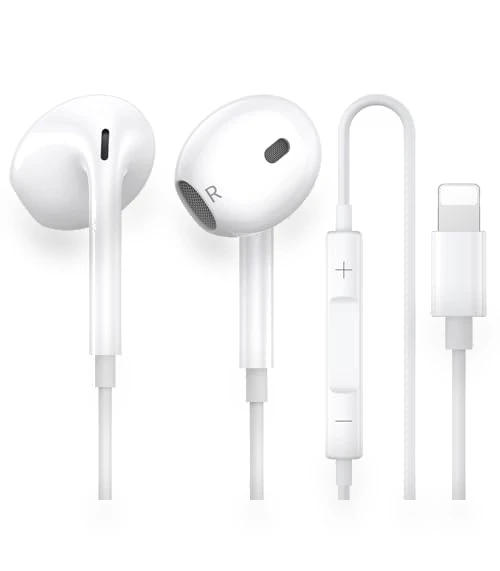 Earbuds with Lightning Connector — In-Ear Headphones, Ohuhu
