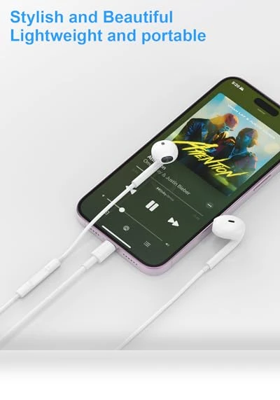 Earbuds with Lightning Connector — In-Ear Headphones, Ohuhu