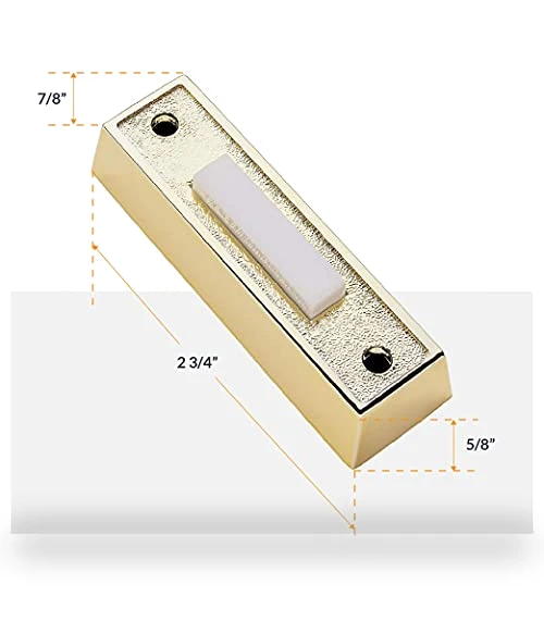 Electric Door Bell Chime Kit with Transformer & Push Buttons — Push Buttons, Newhouse Hardware
