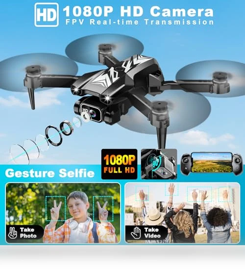 Foldable Mini Drone with 1080P Camera for Kids and Adults — Drones, REDRIE
