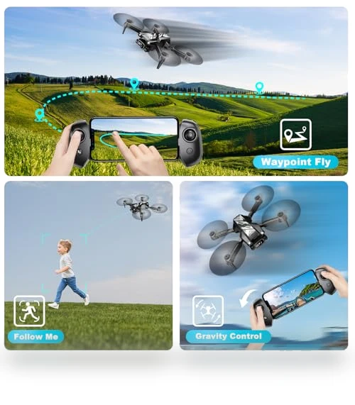 Foldable Mini Drone with 1080P Camera for Kids and Adults — Drones, REDRIE