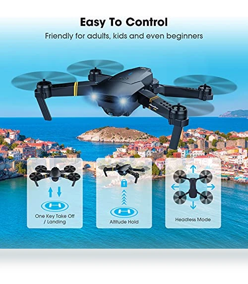 Foldable RC Quadcopter with 1080P HD Camera — Flying Toys, MOCVOO