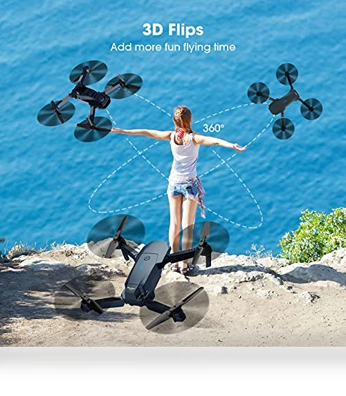 Foldable RC Quadcopter with 1080P HD Camera — Flying Toys, MOCVOO