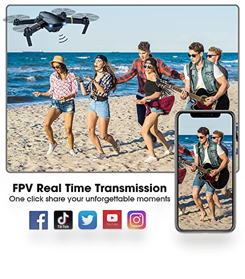 Foldable RC Quadcopter with 1080P HD Camera — Flying Toys, MOCVOO
