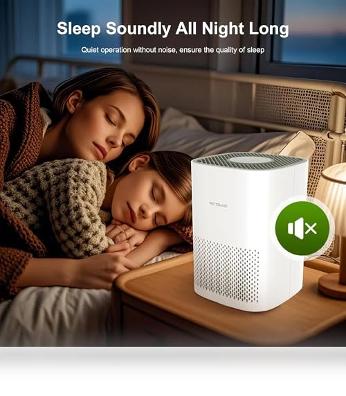 H13 True HEPA Air Purifier for Home - Portable Air Cleaner with Quiet Sleep Mode — Activated Carbon Air Purifiers, WATTSMART